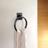 Hand Hammered Metal 7 inch Round Bath Towel Holder Ring